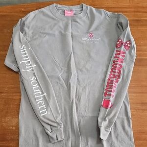 Simply Southern Gray Long Sleeve Shirt